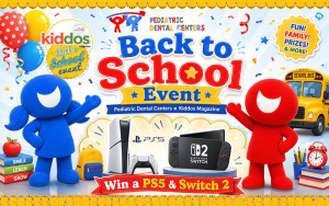 Pediatric Dental Centers gaming console raffle at Kiddos Magazine Back to School Event in Miami